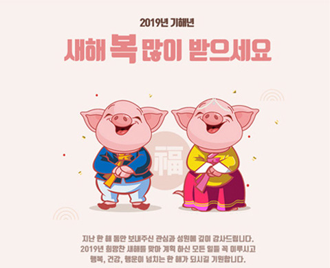 2019년 기해년 새해복 많이받으세요
